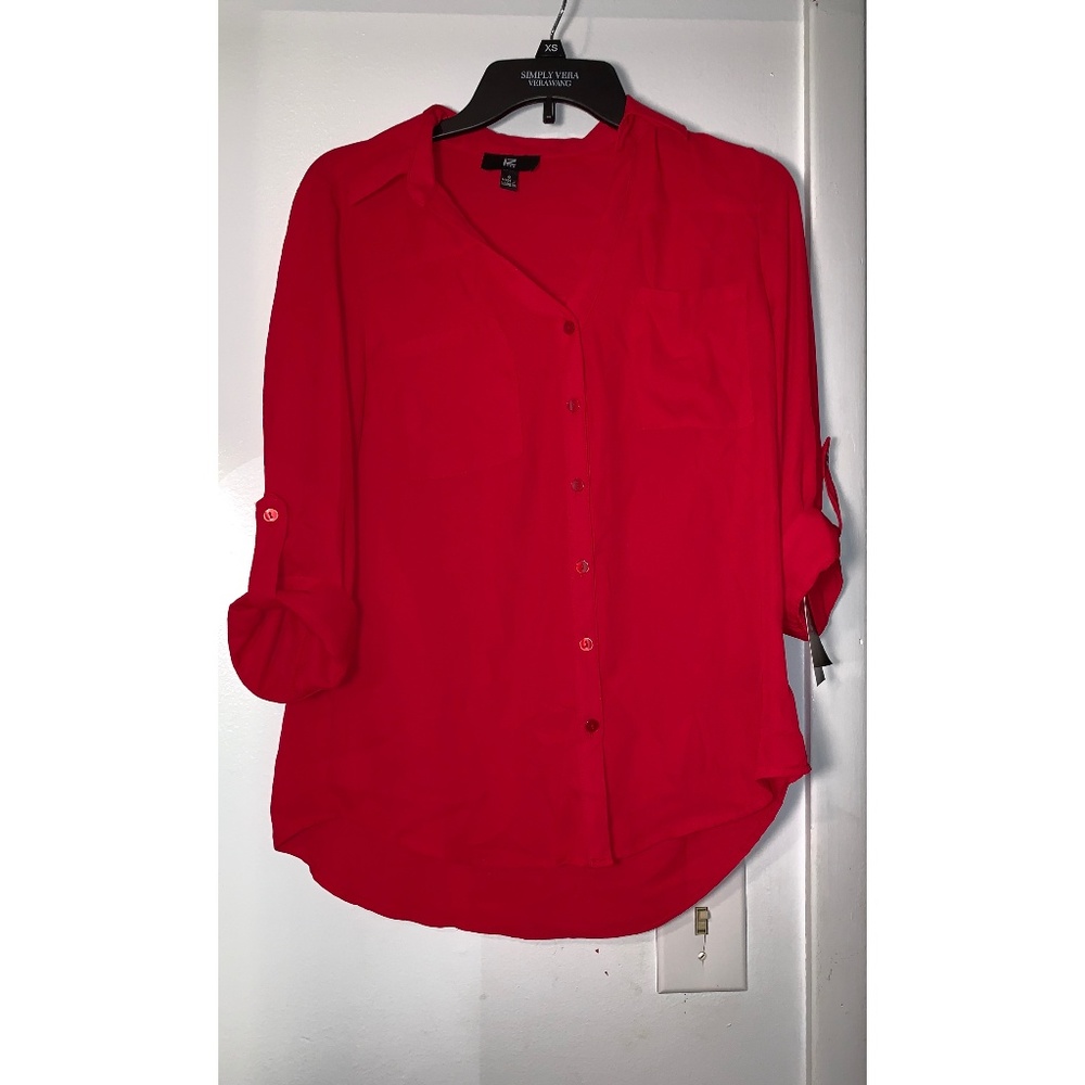 button down blouse shirt